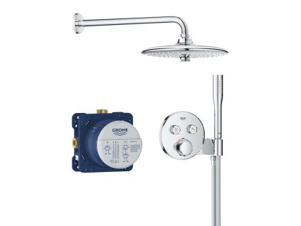 Grohe Precision SmartControl Sprchový set s termostatom pod omietku, priemer 26 cm, 3 prúdy, chróm 34878000-GR