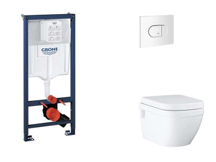 Grohe Rapid SL Set predstenovej inštalácie, klozetu, dosky SoftClose a tlačidla Arena Cosmopolitan, alpská biela SANI11BB3128-GR
