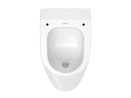 Duravit ME by Starck Pisoár, zadný prívod vody, Rimless, WonderGliss, biela 281230AC00