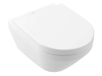 Villeroy & Boch Architectura Závesné WC s doskou SoftClosing, Rimless, TwistFlush, CeramicPlus, alpská biela 4694CLR1