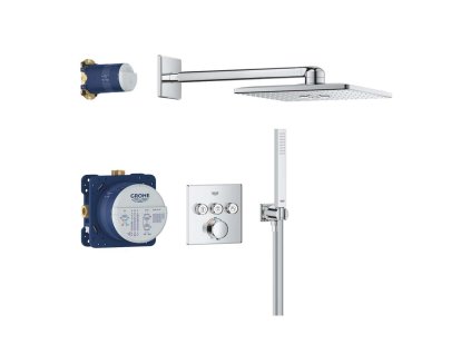 Grohe Vitalio SmartActive Sprchový set s termostatom pod omietku, 31x31 cm, 2 prúdy, chróm 34875000-GR