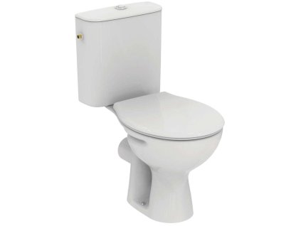 Ideal Standard Alpha WC kombi s doskou, vario odpad, bočné napúšťanie, biela W333401