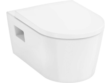 Hansgrohe EluPura Original S Závesné WC s doskou SoftClose, Rimless, AquaChannel Flush, biela 60288450-HG