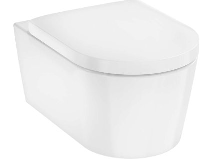 Hansgrohe EluPura S Závesné WC s doskou SoftClose, Rimless, AquaFall Flush, biela 60292450-HG