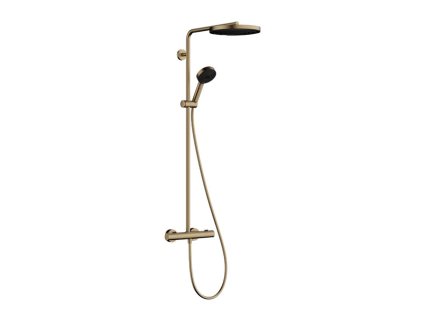Hansgrohe Pulsify S Puro Sprchový set s termostatom, priemer 26 cm, 3 prúdy, kefovaný bronz 24236140-HG