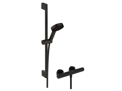 Hansgrohe Pulsify Select S Sprchový set s termostatom, 3 prúdy, EcoSmart, matná čierna 24262670-HG