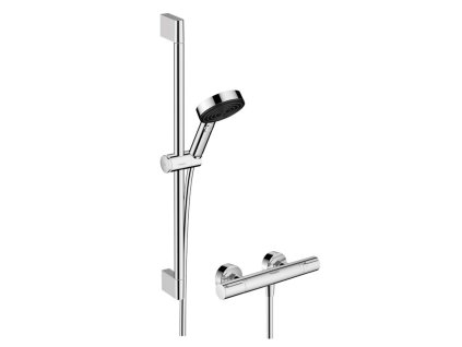 Hansgrohe Pulsify Select S Sprchový set s termostatom, 3 prúdy, EcoSmart, chróm 24272000-HG