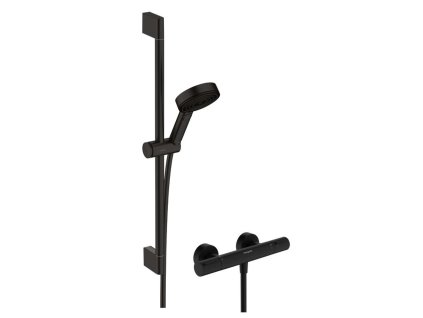 Hansgrohe Pulsify Select S Sprchový set s termostatom, 3 prúdy, EcoSmart, matná čierna 24272670-HG