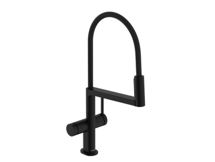 Hansgrohe Talis Select M54 PowderSpray Drezová batéria s flexibilným ramenom a spŕškou, EcoSmart, matná čierna 72861670-HG