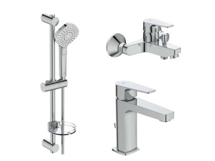 Ideal Standard Esla Sprchový set s vaňovou a umývadlovou batériou, 3 prúdy, chróm BC264AA