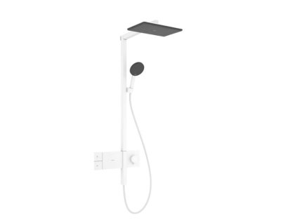 Hansgrohe Raindance Alive Q Sprchový set s termostatom, 21x34 cm, 3 prúdy, matná biela 24580700-HG