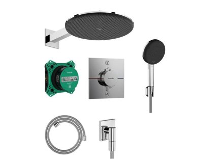 Hansgrohe Raindance Alive S Sprchový set s termostatom pod omietku, priemer 30 cm, 3 prúdy, chróm 24630000-HG