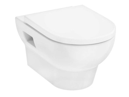 Hansgrohe GladeLake S Závesné WC s doskou SoftClose, Rimless, AquaChannel Flush, EcoSmart, biela 60309450-HG