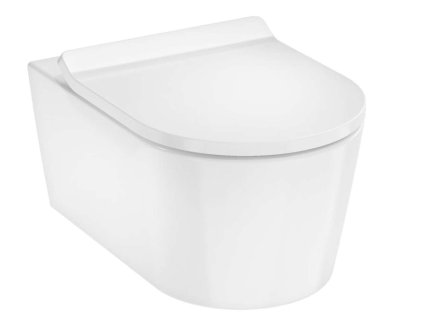 Hansgrohe EluPura S Závesné WC s doskou SoftClose, Rimless, AquaHelix Flush, EcoSmart, biela 60344450-HG