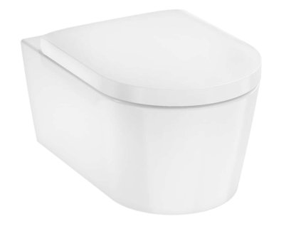 Hansgrohe EluPura S Závesné WC s doskou SoftClose, Rimless, AquaChannel Flush, SmartClean, EcoSmart, biela 61186450-HG