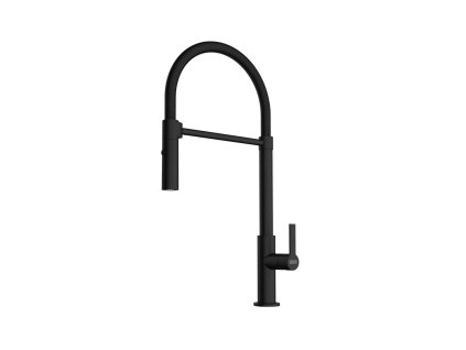 Franke Maris Slim Drezová batéria FS 2845.901, s flexibilným ramenom a spŕškou, matná čierna 115.0728.396
