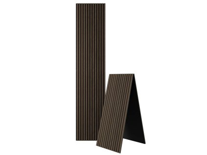 SAMONA DELUXE akustický panel 2400x520x18mm, orech/čierna 54-240-11-84-12