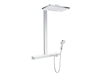 Hansgrohe Rainmaker Select Sprchový set Showerpipe 460 s termostatom, 2 prúdy, biela/chróm 27028400-HG