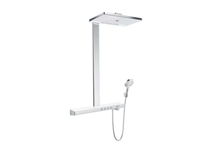 Hansgrohe Rainmaker Select Sprchový set Showerpipe 460 s termostatom, 3 prúdy, biela/chróm 27106400-HG