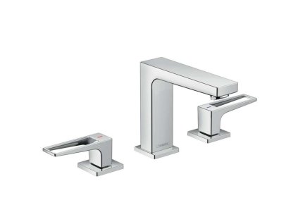 Hansgrohe Metropol Umývadlová batéria s výpusťou Push-Open, 3-otvorová inštalácia, chróm 74514000-HG
