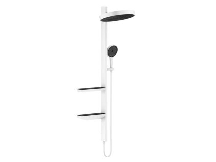 Hansgrohe Rainfinity Sprchová súprava Showerpipe 360, 1jet, matná biela 26842700-HG