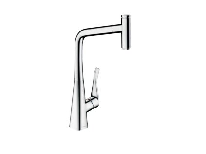 Hansgrohe M71 Drezová batéria Metris Select s výsuvnou koncovkou, EcoSmart, chróm 14786000-HG