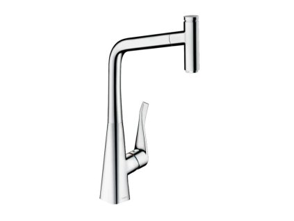 Hansgrohe M71 Drezová batéria Metris Select s výsuvnou koncovkou, sBox, EcoSmart, chróm 73807000-HG