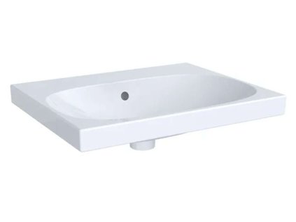 Geberit Acanto Umývadlo 60x48 cm, s prepadom, bez otvoru na batériu, biela 504.620.01.1