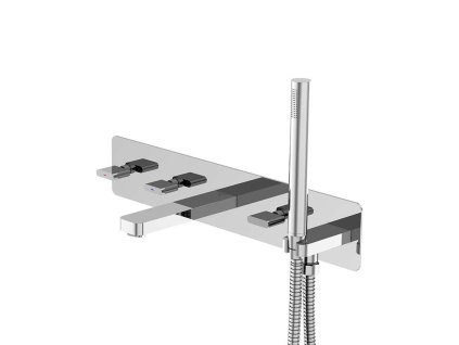 Steinberg 230 Vaňová batéria pod omietku, na 2 spotrebiče, s telesom, chróm 2 302 692
