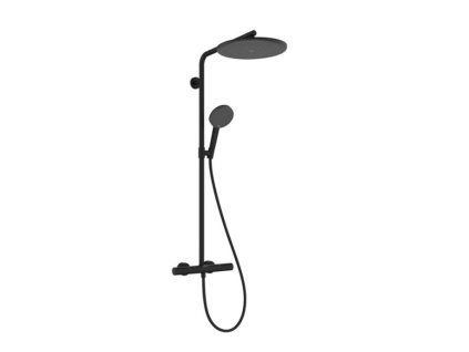 Hansgrohe Raindance Alive S Puro Sprchový set s termostatom, 21x34 cm, 3 prúdy, EcoSmart, matná čierna 24593670-HG