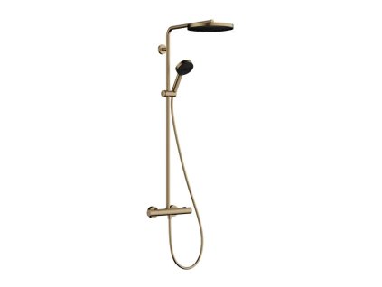 Hansgrohe Pulsify S Puro Sprchový set s termostatom, priemer 26 cm, 3 prúdy, kefovaný bronz 24237140-HG