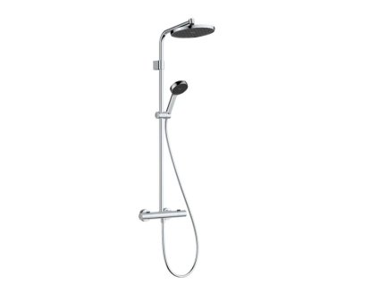 Hansgrohe Activera S Sprchový set s termostatom, priemer 24 cm, 2 prúdy, EcoSmart+, chróm 28083000-HG