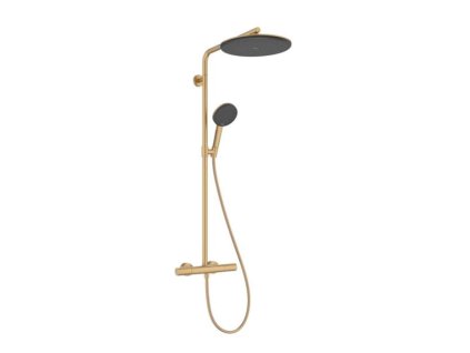 Hansgrohe Raindance Alive S Puro Sprchový set s termostatom, 21x34 cm, 3 prúdy, EcoSmart, kefovaný bronz 24593140-HG