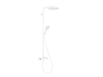 Hansgrohe Raindance S Sprchový set s termostatom, priemer 24 cm, 3 prúdy, EcoSmart, matná biela 28823700-HG