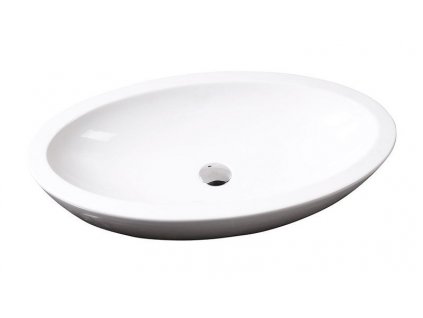 Isvea SISTEMA keramické umývadlo 75x42cm, biela 10AR65075