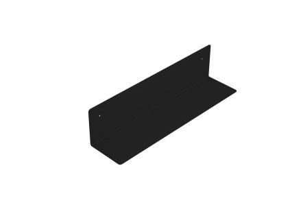 Aqualine Polička 398x95x95mm, čierna mat 33216