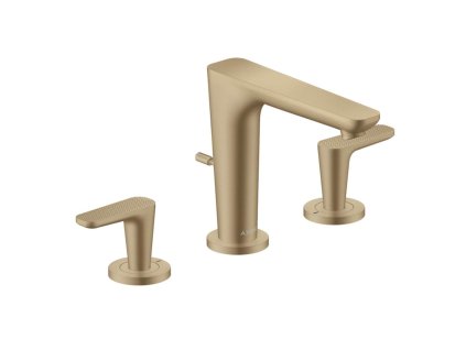 Axor Citterio C Umývadlová batéria s výpusťou, 3-otvorová inštalácia, EcoSmart, kefovaný bronz 49061140-AX