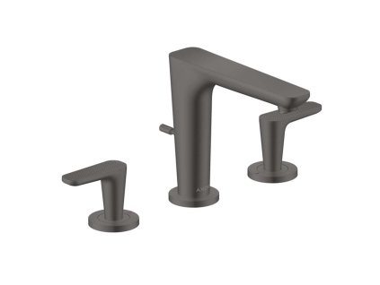 Axor Citterio C Umývadlová batéria s výpusťou, 3-otvorová inštalácia, EcoSmart, kefovaný čierny chróm 49061340-AX