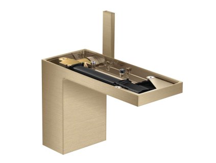 Axor MyEdition Umývadlová batéria s výpusťou Push-Open, EcoSmart, kefovaný bronz/bez doštičky 47032140-AX