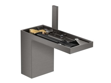 Axor MyEdition Umývadlová batéria s výpusťou Push-Open, EcoSmart, kefovaný čierny chróm/bez doštičky 47032340-AX