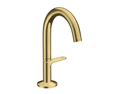 Axor One Umývadlová batéria s výpusťou Push-Open, EcoSmart, CoolStart, kefovaná mosadz 48010950-AX