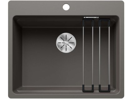 Blanco Etagon 6 Silgranitový drez, 59x50 cm, s pojazdmi, InFino, sivá vulkán 527685