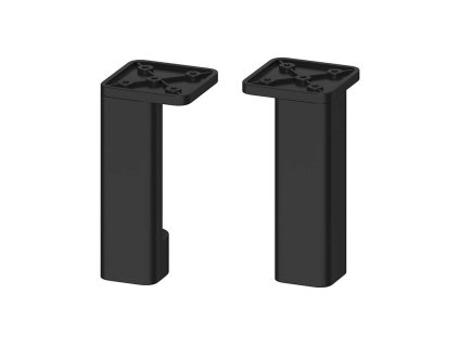 Cersanit City Nohy ku skrinkám, 2 ks, matná čierna S599-0163