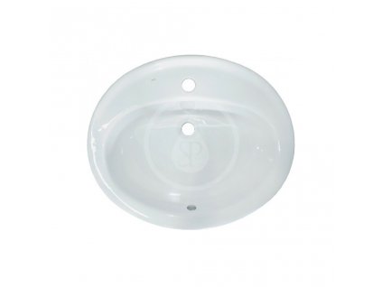 Jika Ibon Vstavané umývadlo, 520x410 mm, s 1 otvorom na batériu, biela H8130100001041