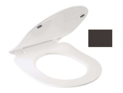 Kludi Resa R WC doska Slim, SoftClosing, QuickRelease, matná čierna 23WCS39