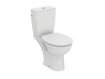 Ideal Standard Eurovit WC kombi s doskou SoftClose, zadný odpad, biela W328501