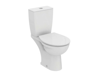 Ideal Standard Eurovit WC kombi s doskou SoftClose, zadný odpad, biela W328701