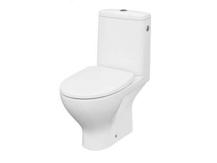 Cersanit Moduo WC kombi s doskou SoftClose, zadný odpad, bočné napúšťanie, CleanOn, biela K116-024