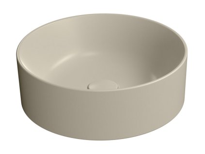 GSI KUBE X COLOR KUBE X keramické umývadlo na dosku, priemer 40 cm, creta matná 942608