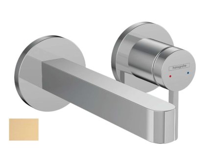 Hansgrohe Finoris Umývadlová batéria pod omietku, s výpusťou, 2-otvorová inštalácia, EcoSmart, kefovaný bronz 76051140-HG